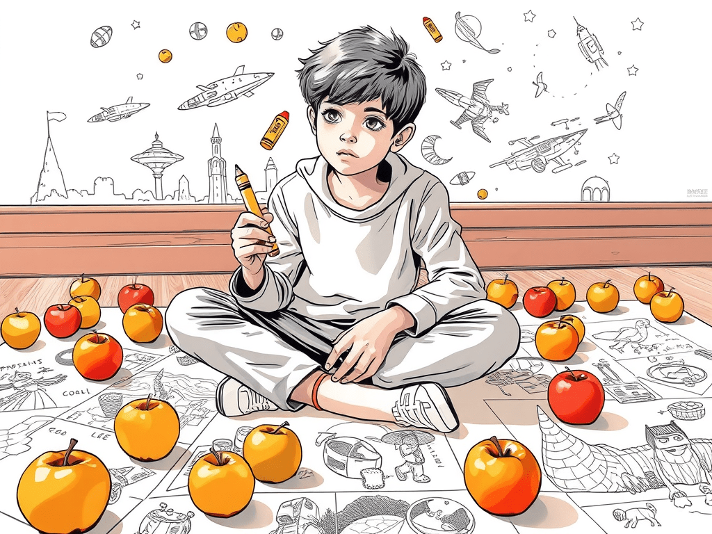 L&rsquo;enfant qui n&rsquo;aimait pas dessiner des&nbsp;pommes